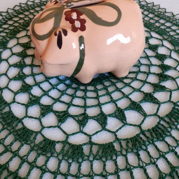 Green crochet doily - Picture 5 of 5